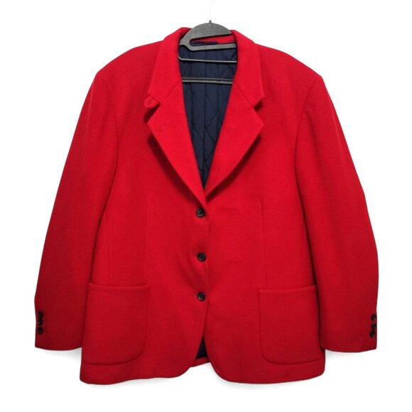 Vintage L.L. Bean Wool Coat Quilted Thinsulate Lining - Picture 3 of 15